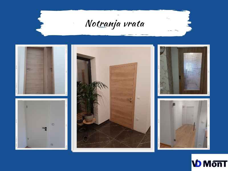 Notranja vrata z montažo